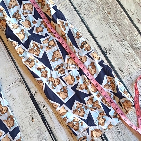 Vintage Y2K Aeropostale Cotton Low Rise Monkey Print Pajama Pants Womens Sz M - Picture 15 of 17